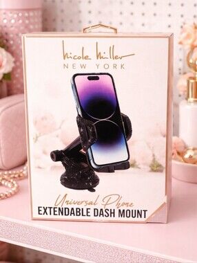 Nicole Miller Universal Phone Extendable Dash Mount -NWT